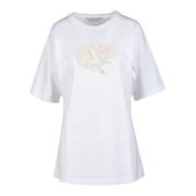 Katoenen T-shirt Stella McCartney , White , Dames