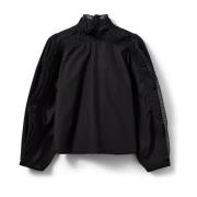 Elegante Zwarte Blouse met Ruchedetails Sofie Schnoor , Black , Dames