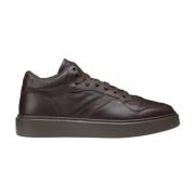 Leren sneaker voor heren | donkerbruin Doucal's , Brown , Heren