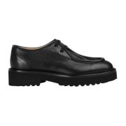 Dames leren veterschoen | zwart Doucal's , Black , Dames