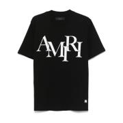 Zwart T-shirt en Polo Amiri , Black , Heren