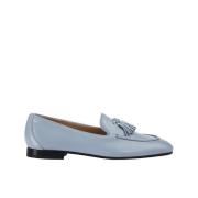 Damesloafer van leer | hemelsblauw Doucal's , Blue , Dames