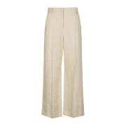 Wide Trousers Max Mara Weekend , Beige , Dames