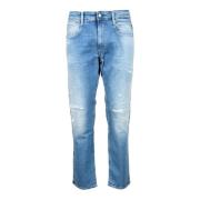 Klassieke Denim Jeans met Elastaanmix Replay , Blue , Heren