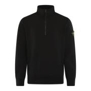 Heren Lange Mouw Polo Shirt Stone Island , Black , Heren