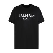 Stijlvolle T-shirts en Polos Collectie Balmain , Black , Heren