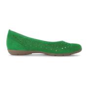 Groene ballerina's voor dames Gabor , Green , Dames