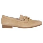 Beige dames loafer - Stijlvolle schoenen Gabor , Beige , Dames