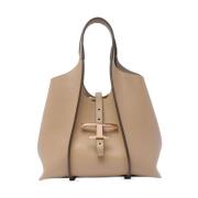 Beige Handtas met Afneembare Pouch Tod's , Beige , Dames