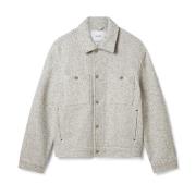 Wyn Bouce Overshirt Axel Arigato , White , Heren