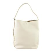 Leren Handtas 100% Pelle Max Mara , White , Dames