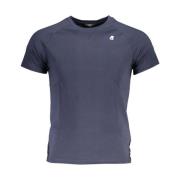 Blauw Logo T-shirt voor mannen K-Way , Blue , Heren