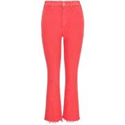 Uitlopende broek Mother , Red , Dames