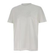 Heren Katoenen T-shirt, Wit, Ronde Hals Iceberg , White , Heren