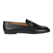 Casual Leren Loafers Tod's , Black , Dames