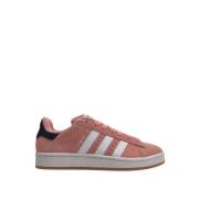 Suède Sneakers met Iconische Zijstrepen Adidas , Pink , Dames