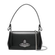 Zwarte Middelgrote Handtas Hazel Stijl Vivienne Westwood , Black , Dam...