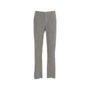 Wijde Linnen Broek Grijs Transit , Gray , Heren