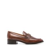 Bruine platte schoenen met logo Tod's , Brown , Dames