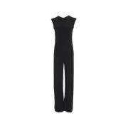 Zwart Stud Detail Jumpsuit Norma Kamali , Black , Dames