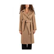 Stijlvolle Jas met Bcollag Ontwerp Max Mara Studio , Brown , Dames