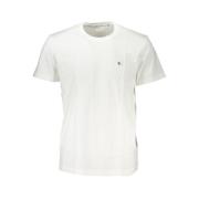 Wit Katoenen Logo T-Shirt Calvin Klein , White , Heren