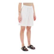 Flared 'Oliv Strandkleding Shorts Max Mara , White , Dames