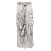 Satin Cargo Broek Licht Grijs Mihara Yasuhiro , Gray , Dames