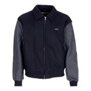 Geborduurde Bloem Varsity Jack Marine Arte Antwerp , Blue , Heren