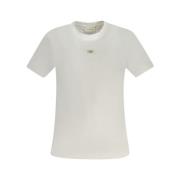 Witte Katoenen Tops & T-Shirt Calvin Klein , White , Dames