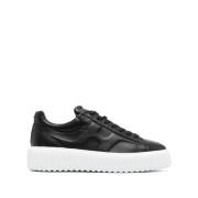 Strepen Sneakers Hogan , Black , Heren