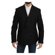 Elegante Zwarte Formele Blazer Dolce & Gabbana , Black , Heren