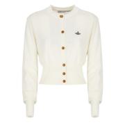 Witte Katoen Kasjmier Cardigan Sweater Vivienne Westwood , White , Dam...