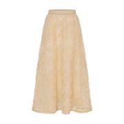 Zia2 Lange Rok Aime´e the Label , Yellow , Dames