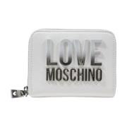 Lente/Zomer Dames Middel Portemonnee Love Moschino , White , Dames