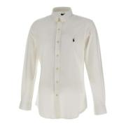 Heren Stretch Katoenen Overhemd, Wit Polo Ralph Lauren , White , Heren