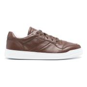 Leren lage top sneakers Doucal's , Brown , Heren