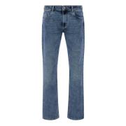 Stretch Denim Jeans Boggi Milano , Blue , Heren