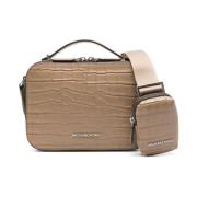 Stijlvolle Crossbody Tas met Pouch Michael Kors , Beige , Heren