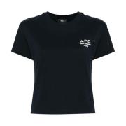 Geborduurd Rue Madame T-shirt A.p.c. , Blue , Dames