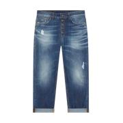 Vintage gewassen relaxed fit jeans Dondup , Blue , Dames