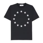 Zwart Europa T-shirt Korte Mouw Katoen Études , Black , Heren