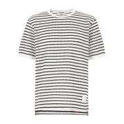 Casual Katoenen T-Shirt voor Mannen Thom Browne , Blue , Heren