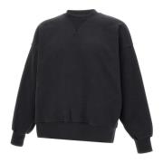 Zwarte Katoenen Sweatshirt met Kralenlogo A Paper Kid , Black , Heren