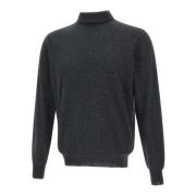 Grafietgrijze Wol Kasjmier Coltrui Sweater Filippo De Laurentiis , Gra...