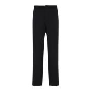 Zwarte elastische taille broek Ami Paris , Black , Heren