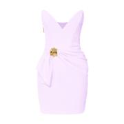 Elegante Moderne Polyester Jurk Elisabetta Franchi , Pink , Dames