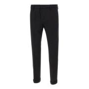 Zwarte Slim Fit Broek Dondup , Black , Heren