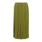 Heldere Olijf Midi Rok met Lintzoom JW Anderson , Green , Dames