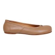 Tabi Ballerina in Kameelkleurig Leer Maison Margiela , Brown , Dames